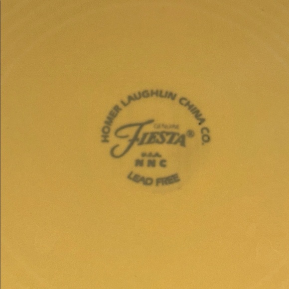 4 Fiesta by Homer Laughlin Yellow Dinner Plates- 10.5” - Picture 5 of 7